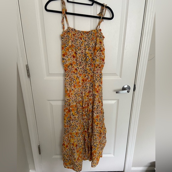 Yellow floral maxi dress - Picture 2 of 2